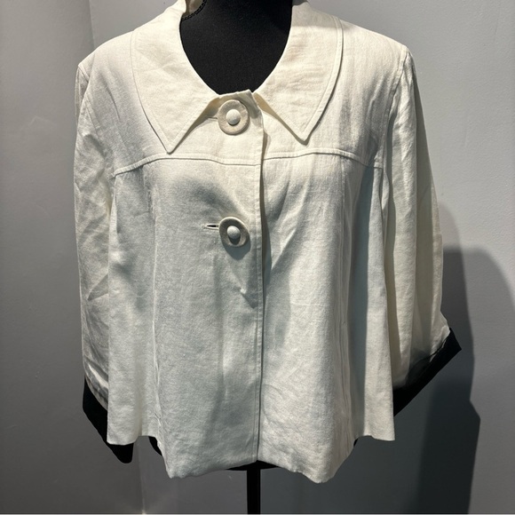 Women’s 100% Linen blazer jacket Sz14 career wear closet staple‎ - Picture 1 of 12